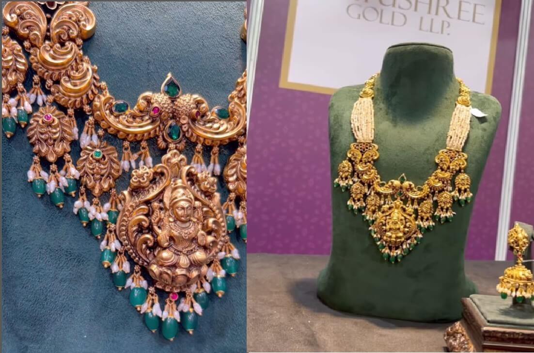 ANTIQUE GOLD LAKSHMI DEVI HARAM